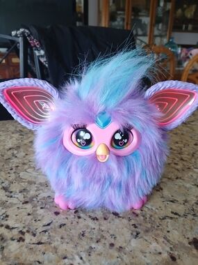 Furby Plush Interactive Purple & Blue Fuzzy Pet Toy